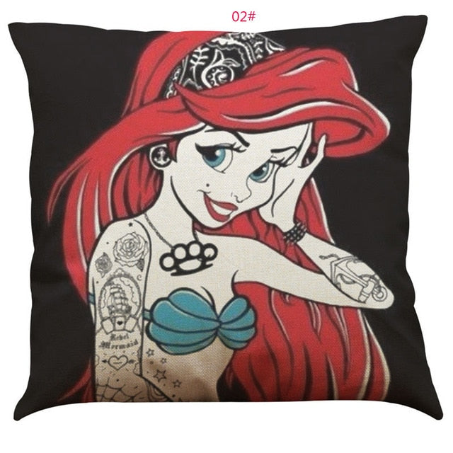 45cm*45cm Cushion cover Anime characters Alice linen/cotton  pillow case Home decorative pillow cover seat pillow case