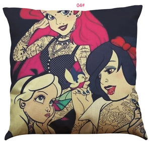 45cm*45cm Cushion cover Anime characters Alice linen/cotton  pillow case Home decorative pillow cover seat pillow case