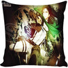 G0309 Custom Square Pillowcase Japanese Anime Attack on Titan Pillow Cover Zippered