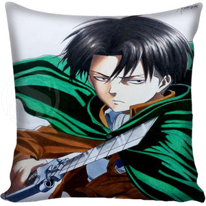 G0309 Custom Square Pillowcase Japanese Anime Attack on Titan Pillow Cover Zippered