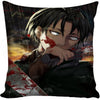 G0309 Custom Square Pillowcase Japanese Anime Attack on Titan Pillow Cover Zippered