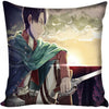 G0309 Custom Square Pillowcase Japanese Anime Attack on Titan Pillow Cover Zippered