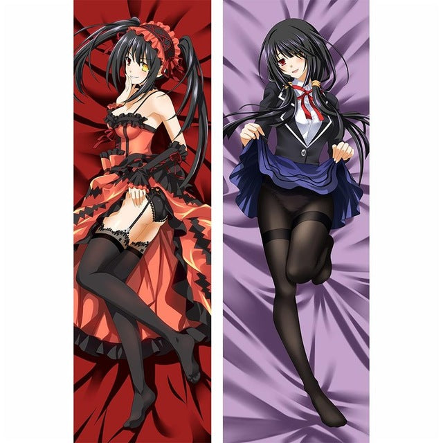 Hot Japanese Anime DATE A LIVE Tokisaki Kurumi Hugging body Pillow Cover Case Bedding Dakimakura Pillowcases 71016