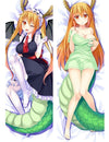 Hot Japanese Anime Miss Kobayashi's Dragon Maid Kanna Kamui Tohru Hugging Body Dakimakura Pillow Cover Case Otaku Drop Shipping