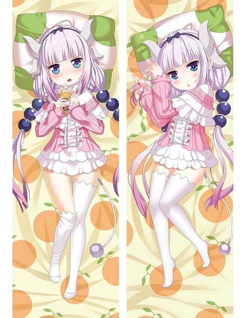 Hot Japanese Anime Miss Kobayashi's Dragon Maid Kanna Kamui Tohru Hugging Body Dakimakura Pillow Cover Case Otaku Drop Shipping