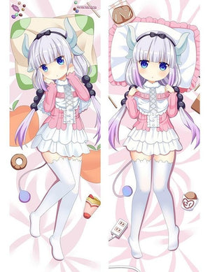 Hot Japanese Anime Miss Kobayashi's Dragon Maid Kanna Kamui Tohru Hugging Body Dakimakura Pillow Cover Case Otaku Drop Shipping