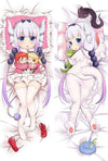 Hot Japanese Anime Miss Kobayashi's Dragon Maid Kanna Kamui Tohru Hugging Body Dakimakura Pillow Cover Case Otaku Drop Shipping