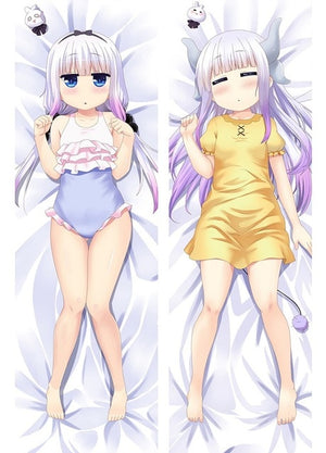 Hot Japanese Anime Miss Kobayashi's Dragon Maid Kanna Kamui Tohru Hugging Body Dakimakura Pillow Cover Case Otaku Drop Shipping