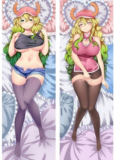 Hot Japanese Anime Miss Kobayashi's Dragon Maid Kanna Kamui Tohru Hugging Body Dakimakura Pillow Cover Case Otaku Drop Shipping