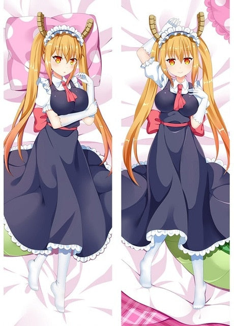 Hot Japanese Anime Miss Kobayashi's Dragon Maid Kanna Kamui Tohru Hugging Body Dakimakura Pillow Cover Case Otaku Drop Shipping