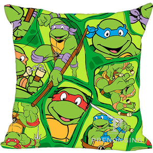 Custom Pillowcase Cover  Ninja Turtles Square Zipper Pillow Cover Print Your Pictures 20x20cm,35x35cm(one side) 171203#1-5