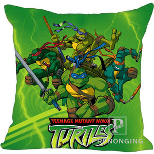 Custom Pillowcase Cover  Ninja Turtles Square Zipper Pillow Cover Print Your Pictures 20x20cm,35x35cm(one side) 171203#1-5