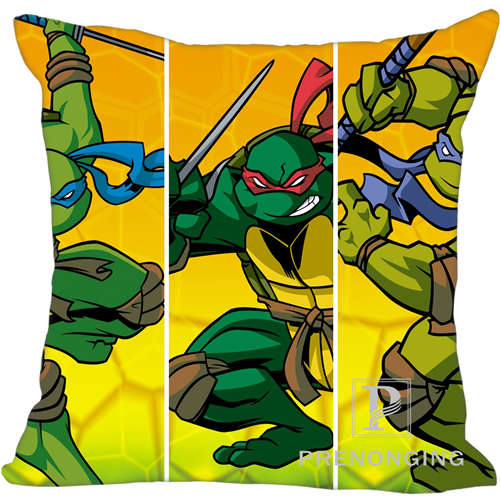 Custom Pillowcase Cover  Ninja Turtles Square Zipper Pillow Cover Print Your Pictures 20x20cm,35x35cm(one side) 171203#1-5