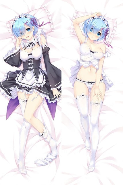 Japanese Anime Re:Zero kara Hajimeru Isekai Seikatsu Rem Ram Hugging Body Pillow Cover Case Drop shipping Dakimakura Otaku