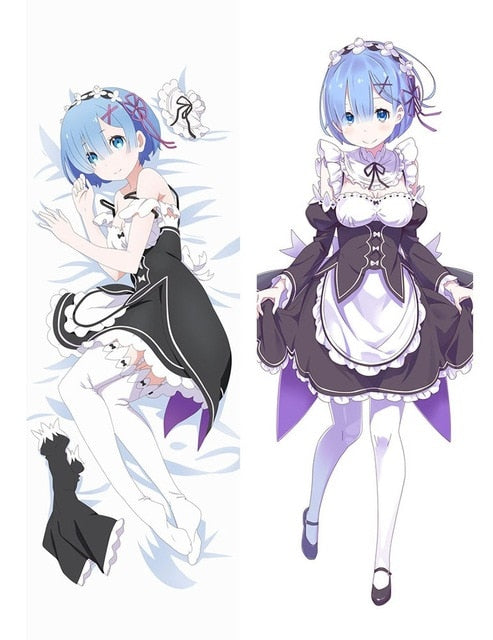 Japanese Anime Re:Zero kara Hajimeru Isekai Seikatsu Rem Ram Hugging Body Pillow Cover Case Drop shipping Dakimakura Otaku