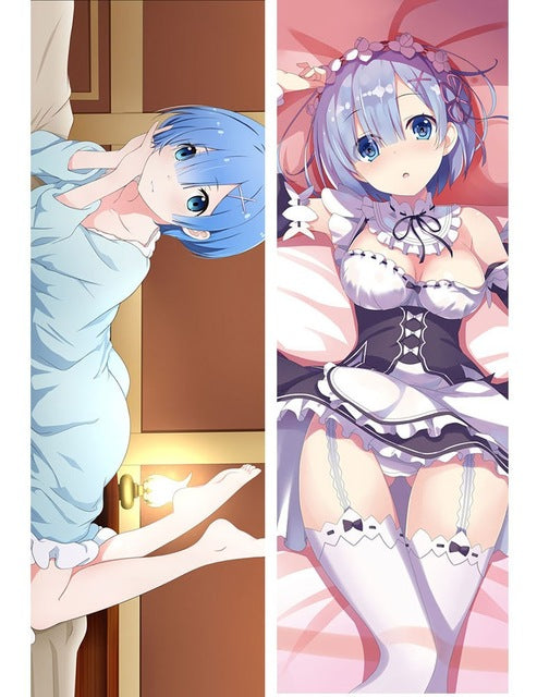 Japanese Anime Re:Zero kara Hajimeru Isekai Seikatsu Rem Ram Hugging Body Pillow Cover Case Drop shipping Dakimakura Otaku