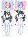 Japanese Anime Re:Zero kara Hajimeru Isekai Seikatsu Rem Ram Hugging Body Pillow Cover Case Drop shipping Dakimakura Otaku