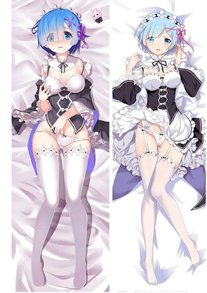 Japanese Anime Re:Zero kara Hajimeru Isekai Seikatsu Rem Ram Hugging Body Pillow Cover Case Drop shipping Dakimakura Otaku