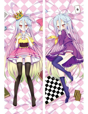 Japanese Anime NO GAME NO LIFE Shiro Otaku Pillow Cover Cases Hugging Body Drop shipping Dakimakura Covers