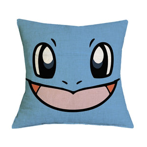 Customized Linen Cushion Cover Japanese Anime Pokemon Pikachu Figures Throw Pillowcase Home Decorative Sofa Car Seat Cushions