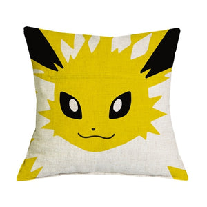 Customized Linen Cushion Cover Japanese Anime Pokemon Pikachu Figures Throw Pillowcase Home Decorative Sofa Car Seat Cushions