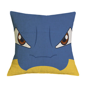 Customized Linen Cushion Cover Japanese Anime Pokemon Pikachu Figures Throw Pillowcase Home Decorative Sofa Car Seat Cushions