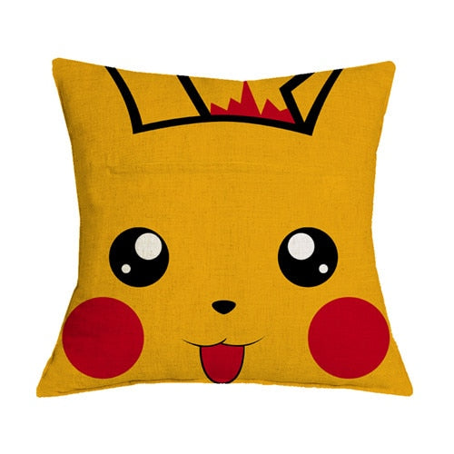 Pastele Pikachu Pokemon Starry Night Custom Pillow Case Personalized Spun  Polyester Square Pillow Cover Decorative Cushion