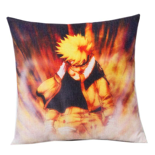 Fashion Japanese Anime Naruto Series Customized Cushion Cover 45*45 CM funda cojin coussin For Sofa Chair Linen Pillow Cases