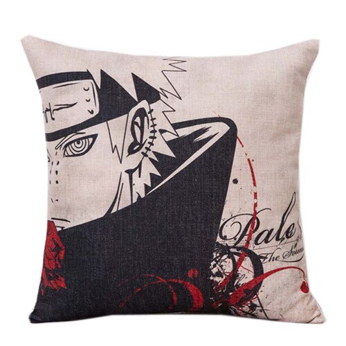 Fashion Japanese Anime Naruto Series Customized Cushion Cover 45*45 CM funda cojin coussin For Sofa Chair Linen Pillow Cases