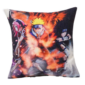 Fashion Japanese Anime Naruto Series Customized Cushion Cover 45*45 CM funda cojin coussin For Sofa Chair Linen Pillow Cases