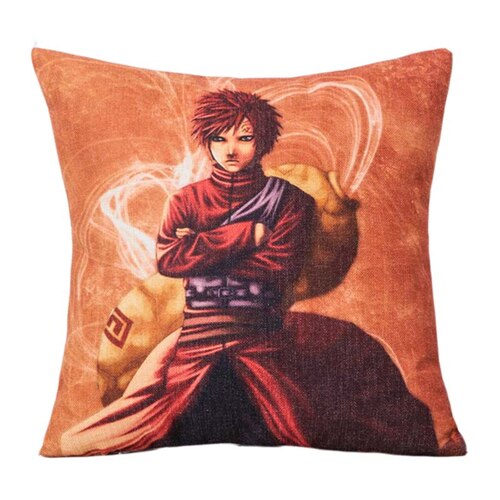 Fashion Japanese Anime Naruto Series Customized Cushion Cover 45*45 CM funda cojin coussin For Sofa Chair Linen Pillow Cases