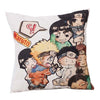 Fashion Japanese Anime Naruto Series Customized Cushion Cover 45*45 CM funda cojin coussin For Sofa Chair Linen Pillow Cases