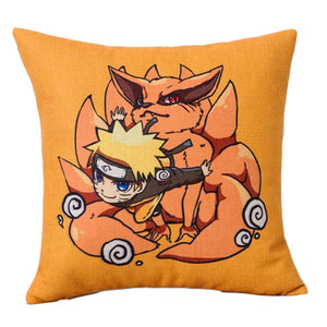 Fashion Japanese Anime Naruto Series Customized Cushion Cover 45*45 CM funda cojin coussin For Sofa Chair Linen Pillow Cases