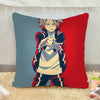 OHCOMICS 16" Anime My Hero Academia All Might Midoriya Cool Red Waist Peach Skin Cushion Pillow Case Cover Home Costume Decor