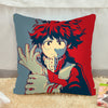 OHCOMICS 16" Anime My Hero Academia All Might Midoriya Cool Red Waist Peach Skin Cushion Pillow Case Cover Home Costume Decor