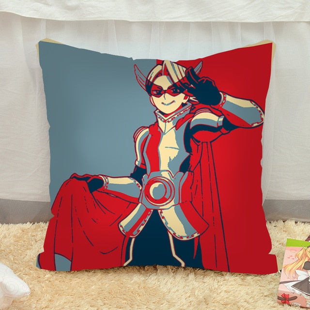 OHCOMICS 16" Anime My Hero Academia All Might Midoriya Cool Red Waist Peach Skin Cushion Pillow Case Cover Home Costume Decor
