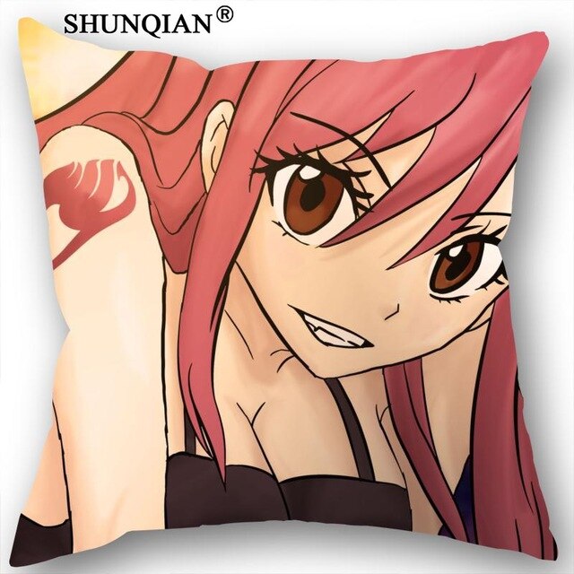 New Arrival Fairy Tail Anime Pillowcase Wedding Decorative Pillow Case Customize Gift For Pillow Cover 18-315