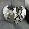 Bungo Stray Dogs Heart Shape Pillow Cover Custom zipper Pillowcase Just Cover No Core Size 41x36cm,47x42cm