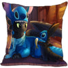 Custom Decorative Pillowcase Lilo and Stitch Square Zippered Pillow Cover 35X35,40x40,45x45cm(One Side)180527-21-17