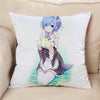 Square Pillowcase Anime ZERO Starting Life in Another World Home Decorative Pillow Case Custom Gift For Pillow Cover two sides