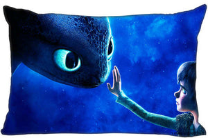 Best Custom Pillow Case How To Train Your Dragon Rectangle Pillowcases zipper 35x45,40x60cm (One Side Print)180516-01