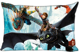 Best Custom Pillow Case How To Train Your Dragon Rectangle Pillowcases zipper 35x45,40x60cm (One Side Print)180516-01