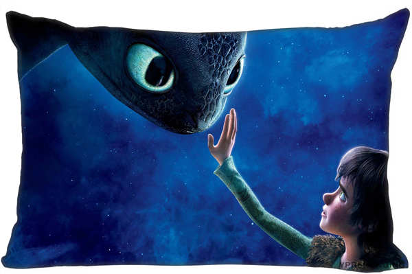 Best Custom Pillow Case How To Train Your Dragon Rectangle Pillowcases zipper 35x45,40x60cm (One Side Print)180516-01