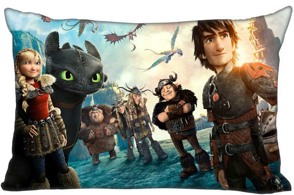 Best Custom Pillow Case How To Train Your Dragon Rectangle Pillowcases zipper 35x45,40x60cm (One Side Print)180516-01