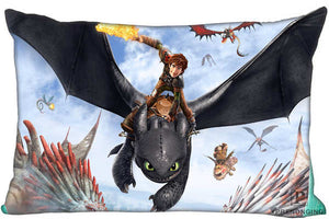 Best Custom Pillow Case How To Train Your Dragon Rectangle Pillowcases zipper 35x45,40x60cm (One Side Print)180516-01