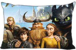 Best Custom Pillow Case How To Train Your Dragon Rectangle Pillowcases zipper 35x45,40x60cm (One Side Print)180516-01