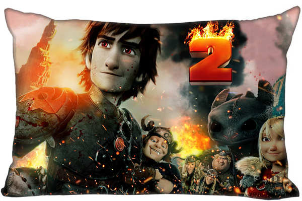 Best Custom Pillow Case How To Train Your Dragon Rectangle Pillowcases zipper 35x45,40x60cm (One Side Print)180516-01