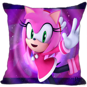 Custom Sonic the Hedgehog Game Square Pillowcase Custom Zippered Pillow Cover Case 35X35,40x40,45x45cm(One Side)180522-02-226