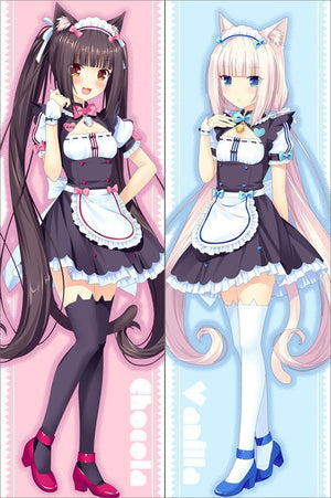 New Anime NEKOPARA sexy girl chocolat vanilla Azuki Coconut Maple Cinnamon Dakimakura throw pillow cover Hugging Body PillowCase