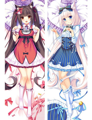 New Anime NEKOPARA sexy girl chocolat vanilla Azuki Coconut Maple Cinnamon Dakimakura throw pillow cover Hugging Body PillowCase